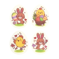 100 St. Dekorschilder Osterei, sortiert