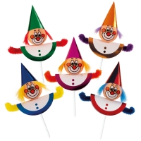 100 St. Chenille-Einstecker  Clowns
