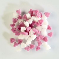 1 St. Streudekor, Zuckerherzen klein rosa/weiß 1,5 kg
