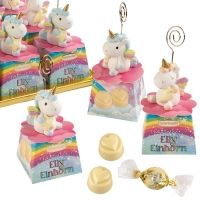 12 St. Polyfigur  Elly Einhorn  auf Box