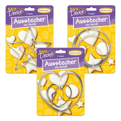 9 St. Ausstecher-Set, sortiert 