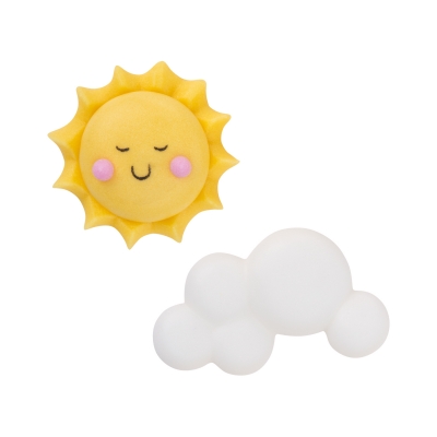 100 St. Zucker Sonne und Wolken, sortiert 