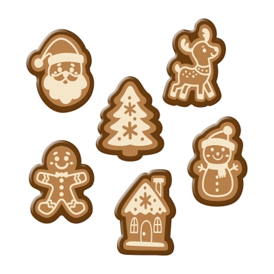 192 St. Weihnachtsmotive, weiße Schokolade, sortiert 