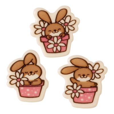 128 St. Osterhasen, weiße Schokolade, sortiert 