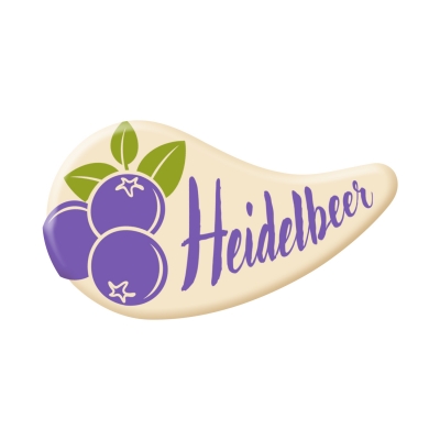 100 St. Spezialitäten-Dekor  Heidelbeer , weiße Schokolade 