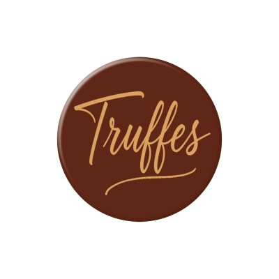 160 St. Spezialitäten-Dekor  Truffes , dunkle Schokolade 