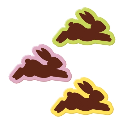 96 St. Springende Hasen, weiße Schokolade, sortiert 